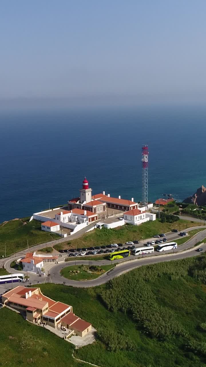 Veduta aerea del Faro di Cabo da Roca, Portogallo