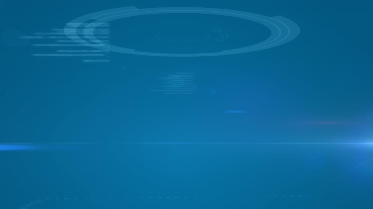 파란색 배경에서 dna 줄이 회전, 분자의 떠다니기 및 데이터 처리의 애니메이션