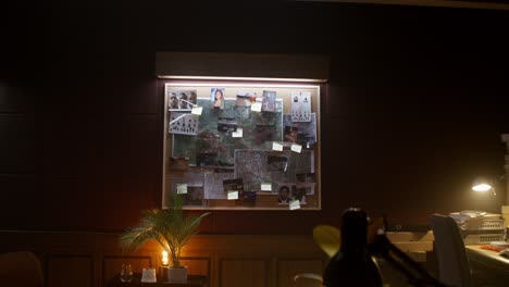 crime scene investigation board