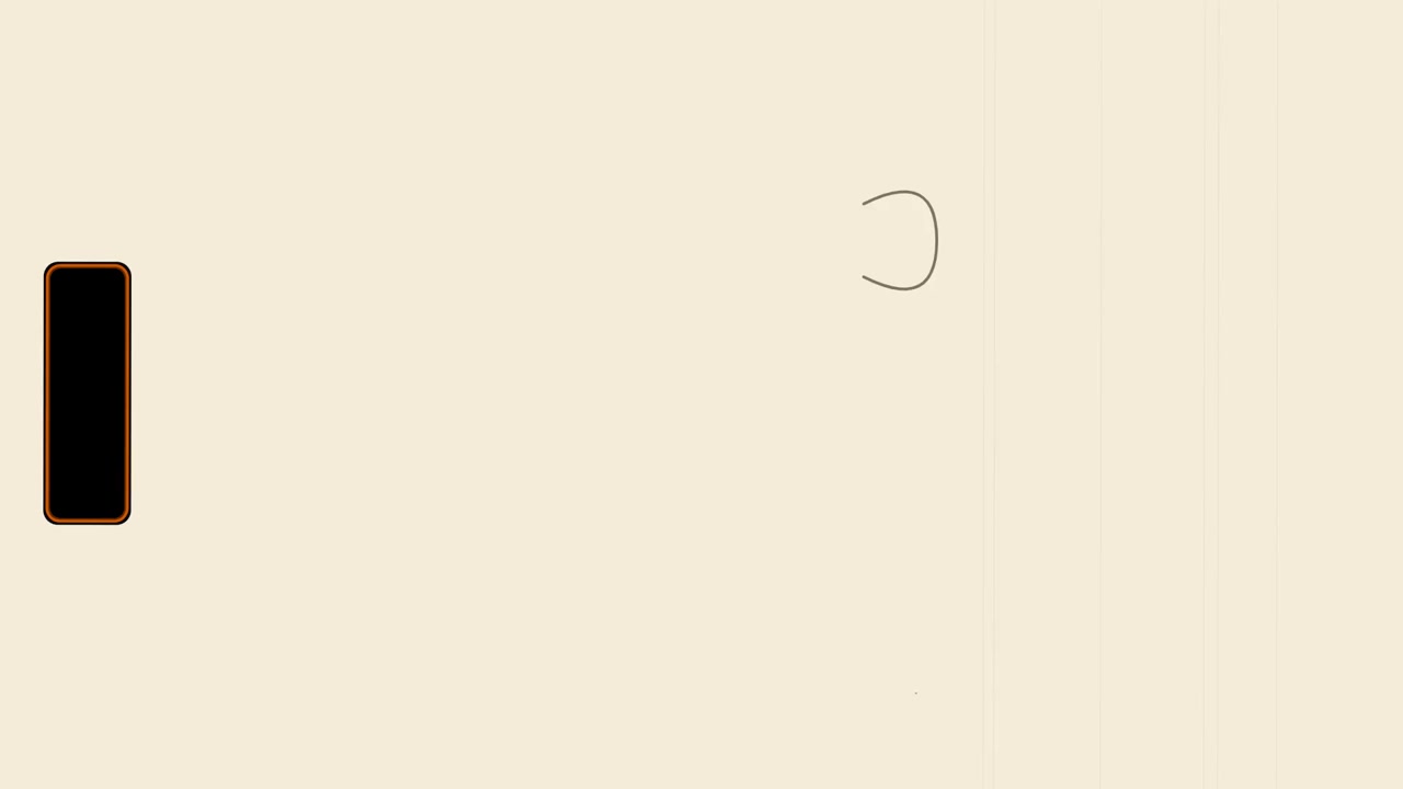 Animação minimalista abstrata com formas geométricas e textura de granulação de filme