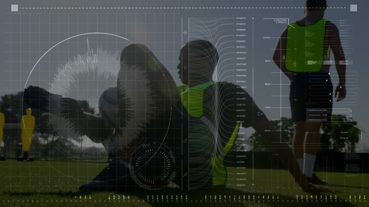 축구 선수 훈련과 함께 데이터 처리