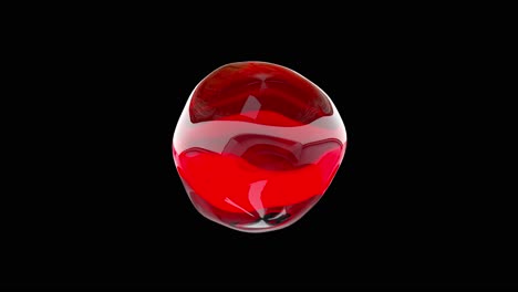 red liquid sphere