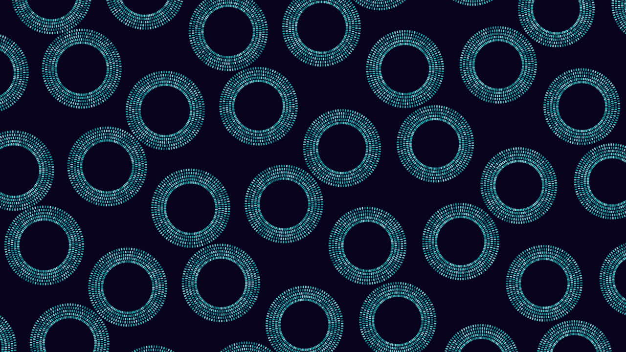 Colorful abstract circles and dots pattern