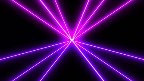 abstract light neon frame on black background. laser show looped animation . 4k video