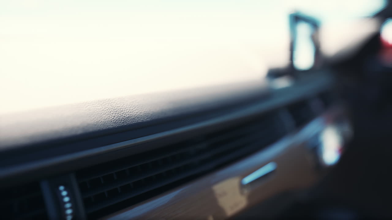 interior del tablero de instrumentos del automóvil