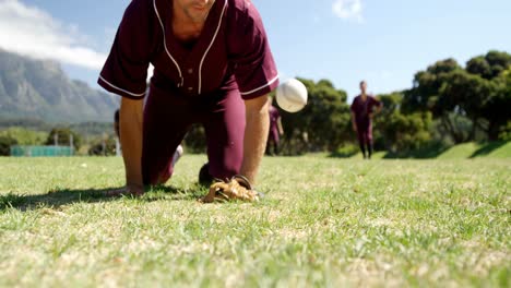 Jugadores-De-Béisbol-Durante-La-Sesión-De-Práctica