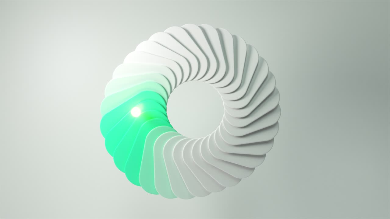 círculo geométrico abstracto con colores de gradiente