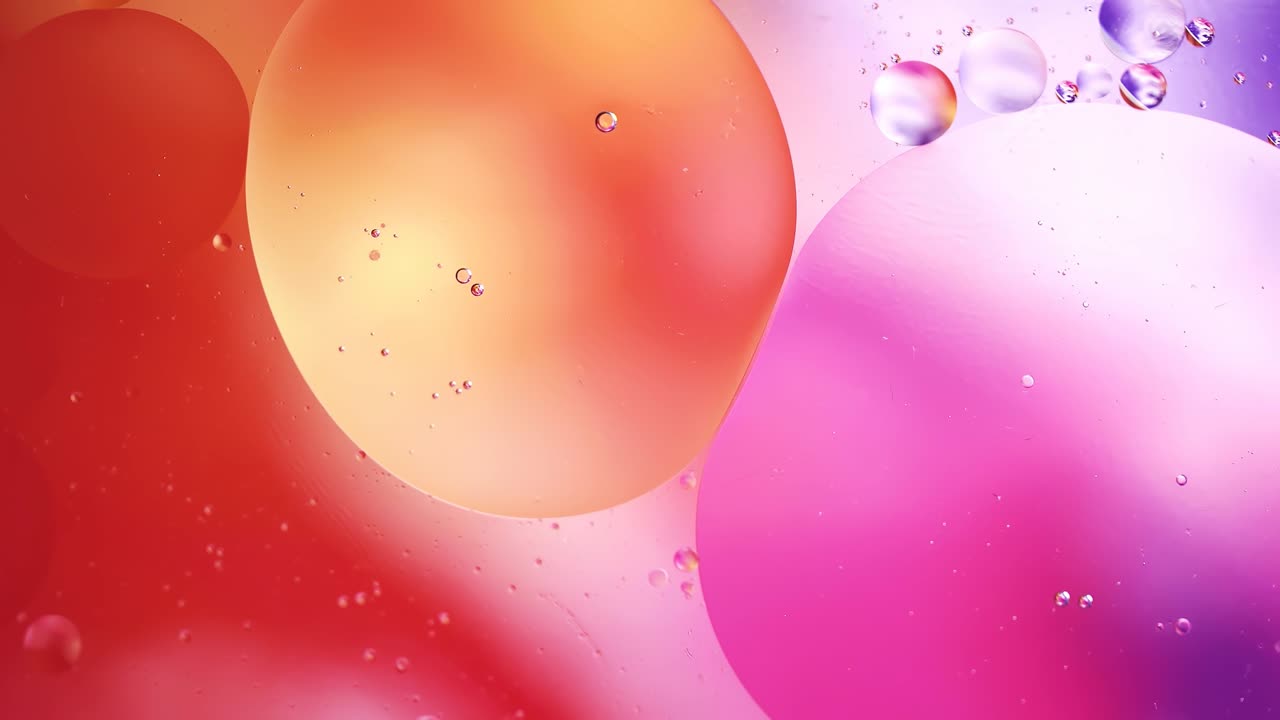 Motion Drops. Beautiful Bright Background. Fluid Art