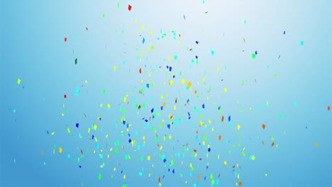 Animation-of-confetti-falling-over-gradient-blue-background