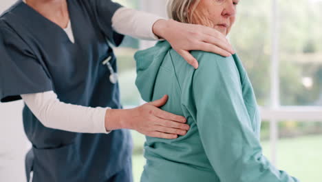 Woman,-nurse-and-senior-patient-with-shoulder