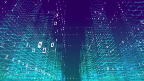 tecnología de redes de comunicación digital de negocios ai ciudad de grandes datos