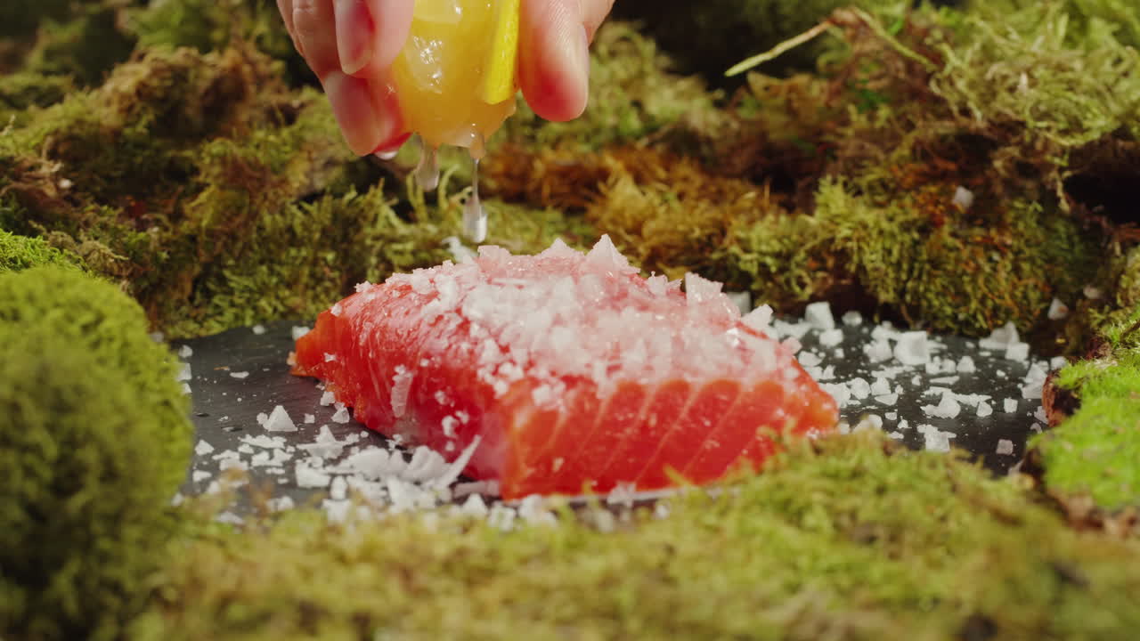 Preparing a Lemon-Seared Salmon Dish