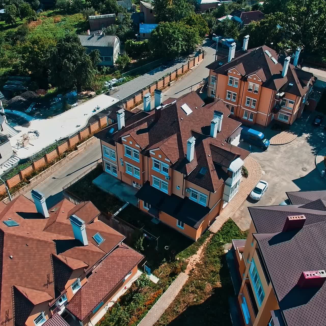 vista del paisaje urbano desde arriba