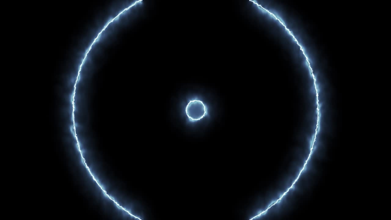 círculo de velocidad del cielo azul efecto de superposición de energía bucle