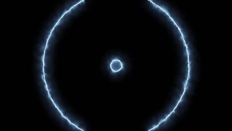 círculo de velocidad del cielo azul efecto de superposición de energía bucle