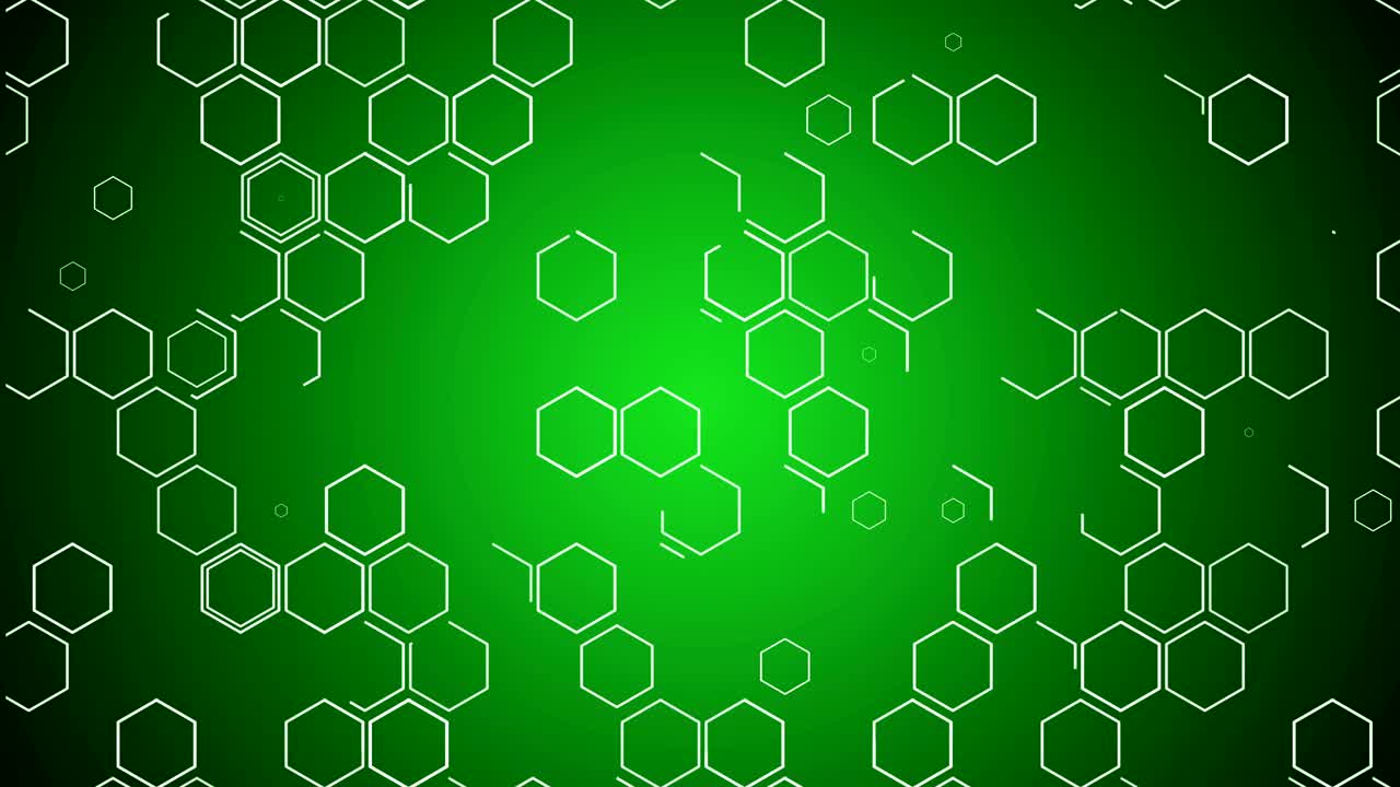 hexágonos fondo de movimiento tecnológico diseño de ciencia abstracta