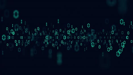 pantalla de color verde con código de número digital