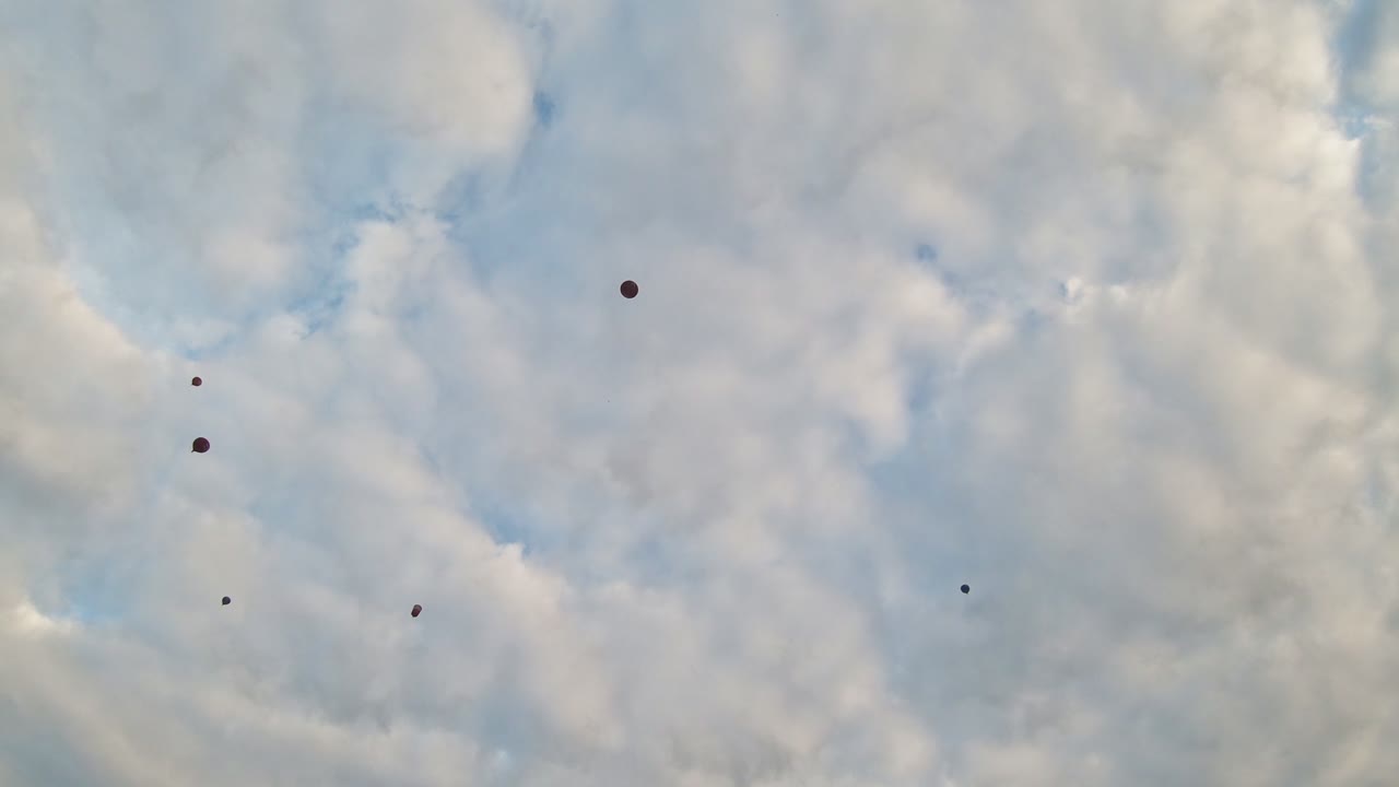 빌니우스, 리투아니아 상공의 열기구 저속 촬영