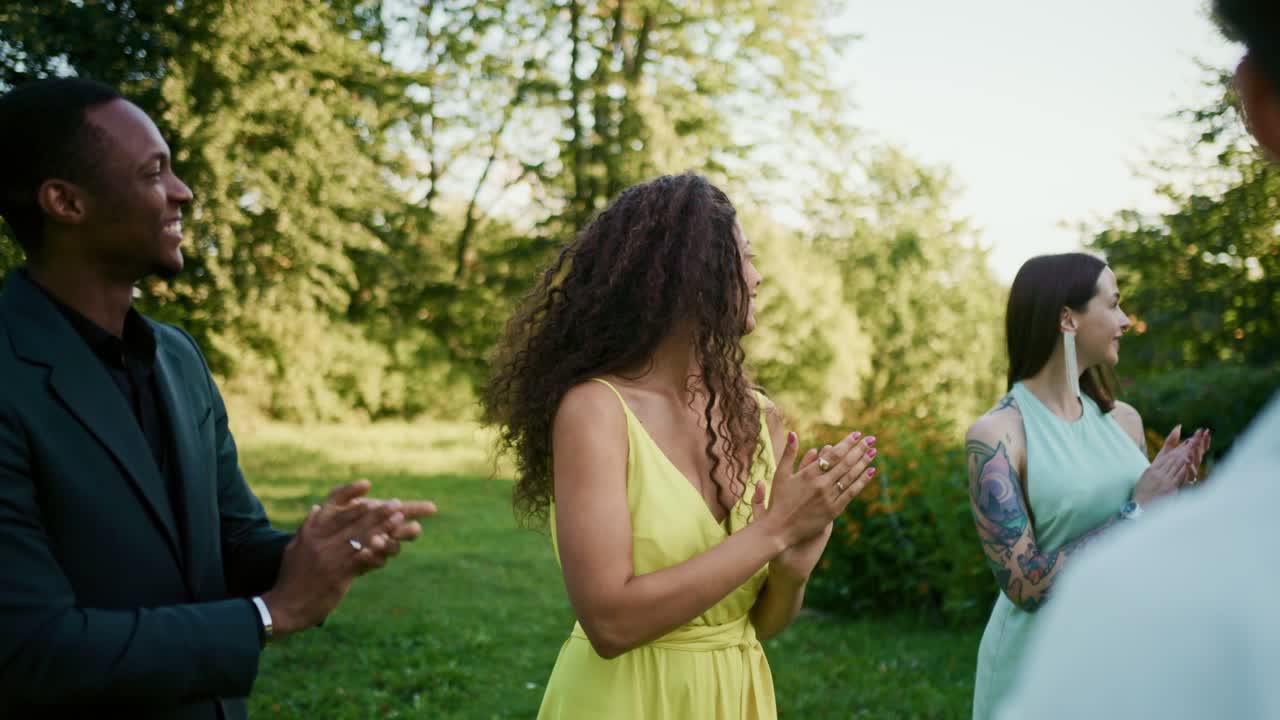 Wedding Celebration with Applause