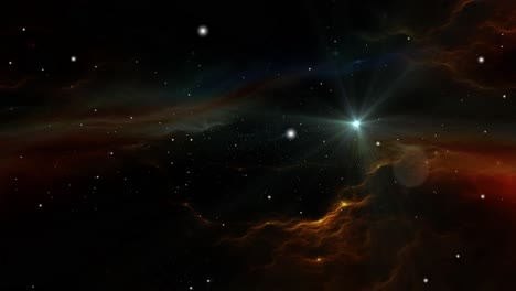 Nubes-Nebulosas-En-El-Espacio-Oscuro,-El-Universo