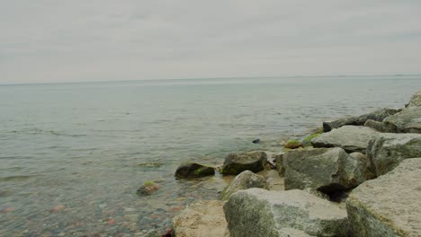 a beautiful view by the sea