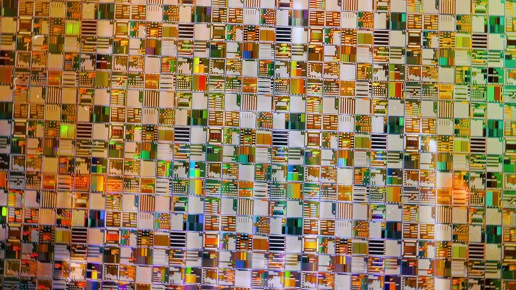 Silicon semiconductor wafer close-up. In electronics, a wafer also called a slice or substrate is a thin slice of semiconductor, a crystalline silicon, used for the fabrication of integrated circuits