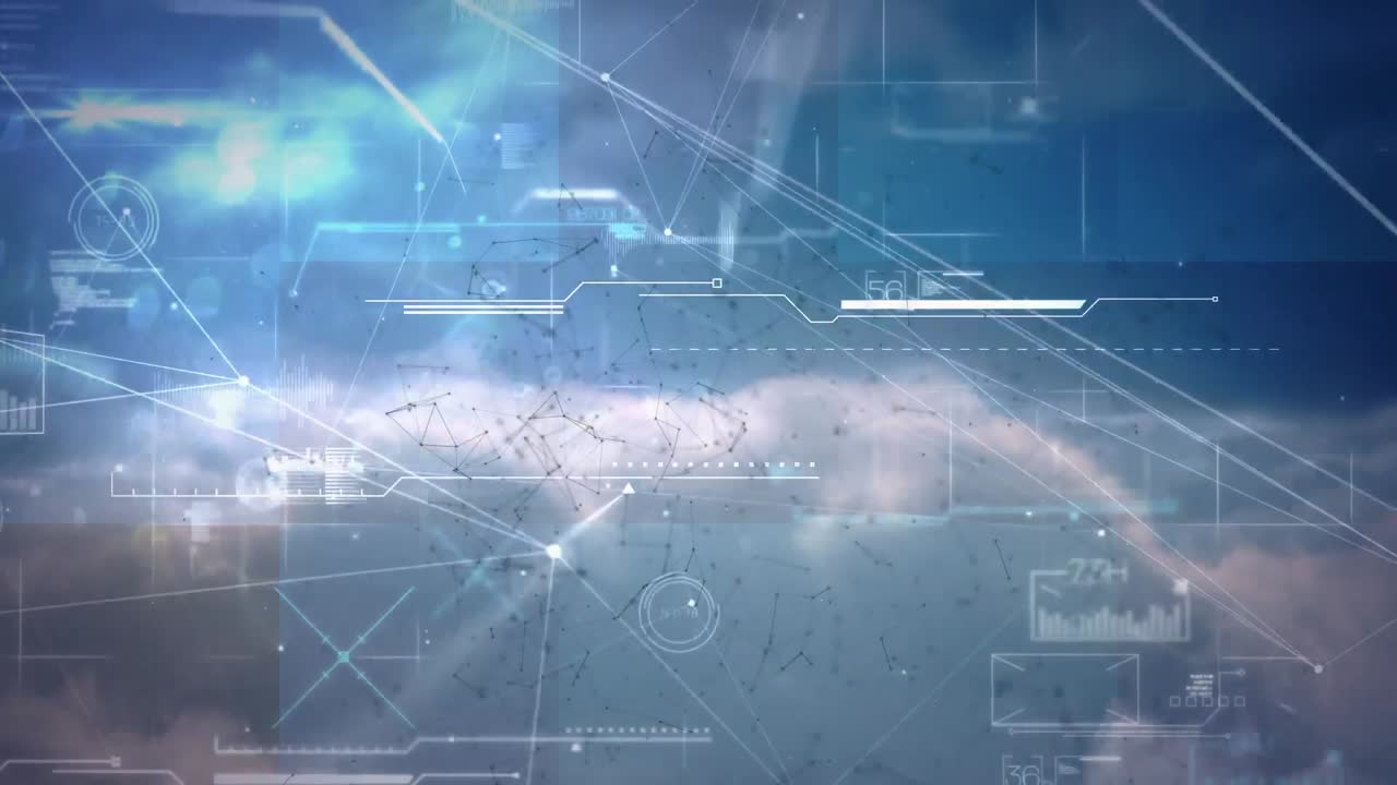 연결 네트워크의 애니메이션과 데이터 처리