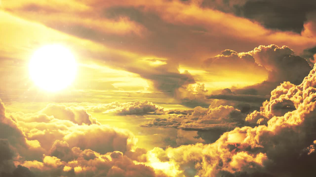 el sol se pondrá en una nube