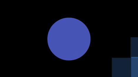 animation of circles pulsating on changing blue background