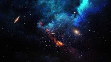 fondo de galaxia y nebulosa en el espacio ultraterrestre