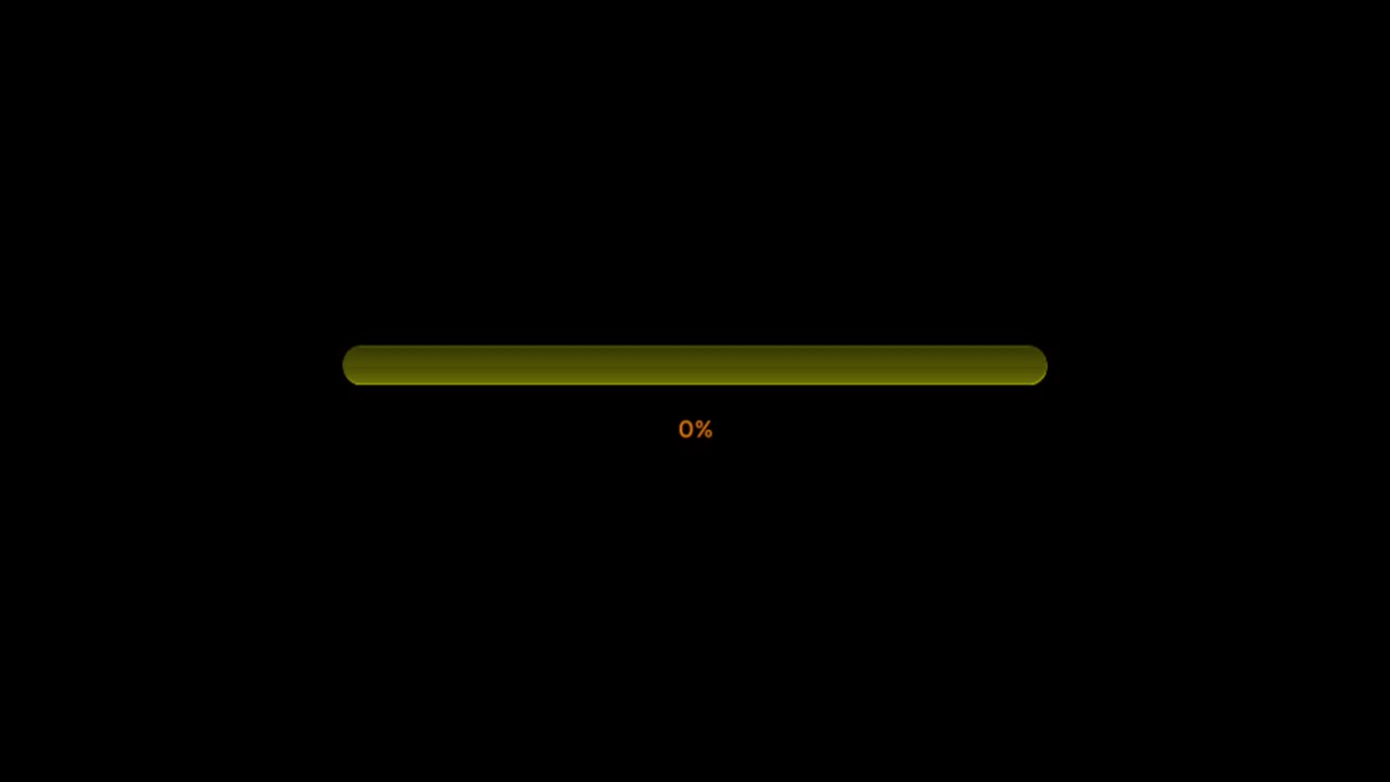 Animation colorful loading bar.