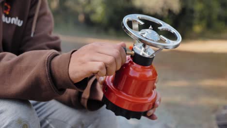 camping gas burner  for preparing food