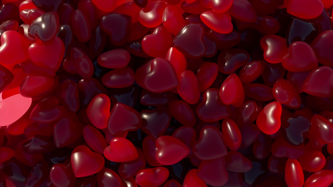 赤とピンクのハートの背景