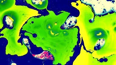 hermosa tinta de acuarela en el agua con aceite. fondo de la tendencia futurista.