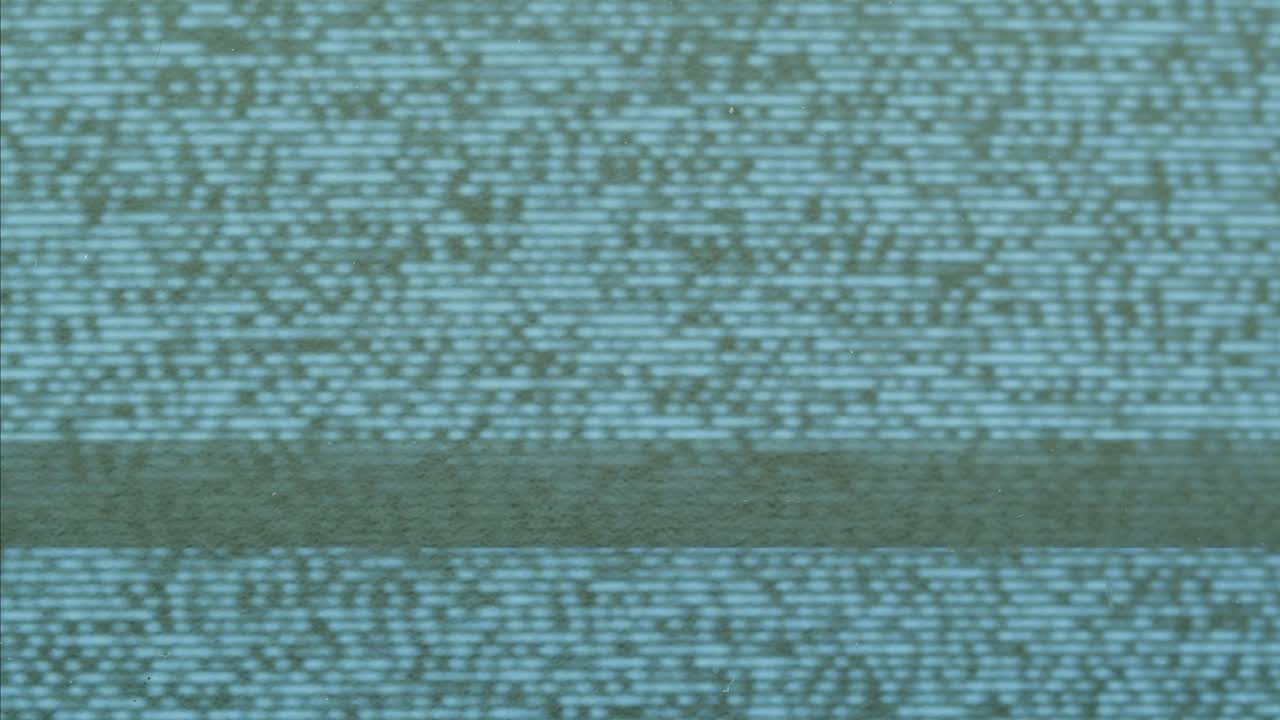 Retro Style TV Set with Green Screen chroma key background, vintage 60s analog television with grain and noise.