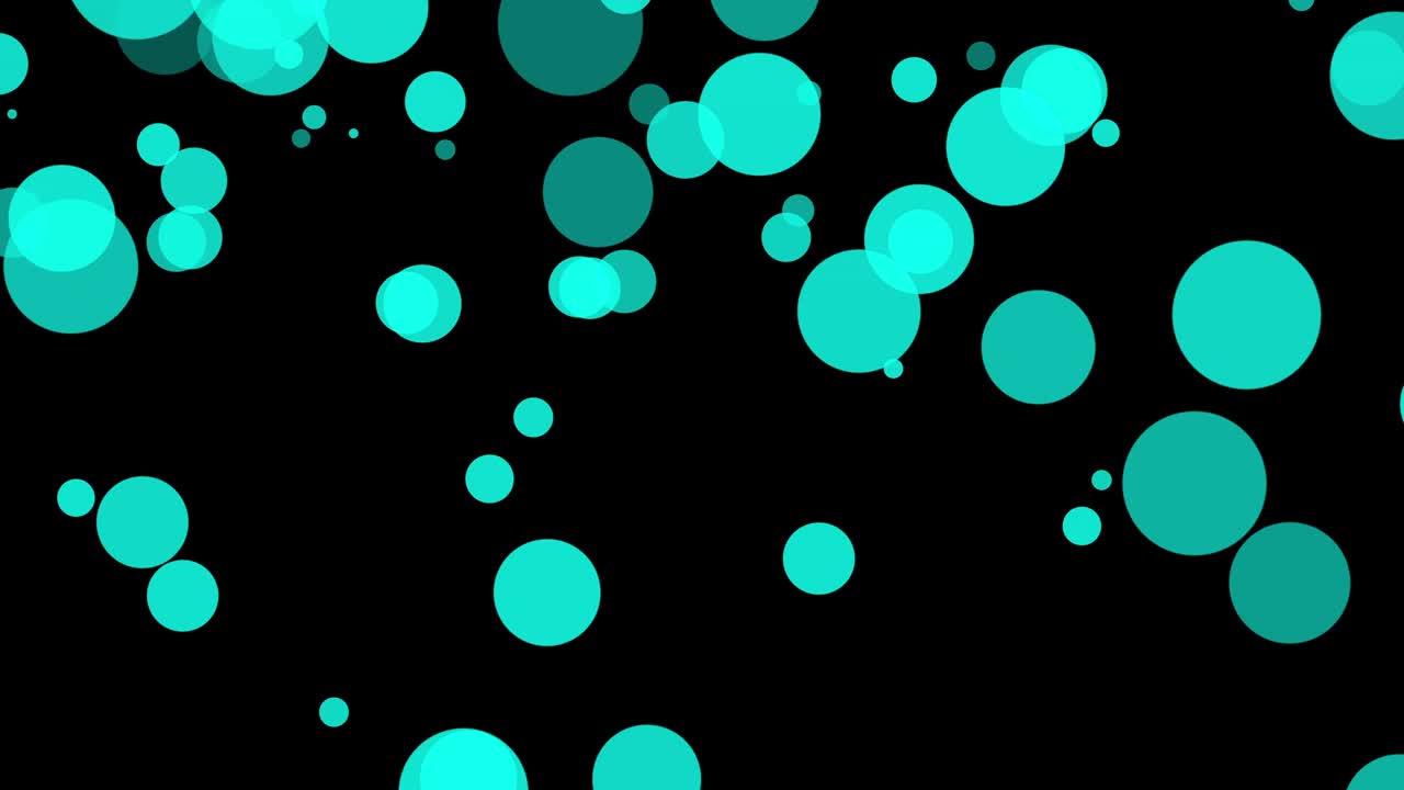 fondo negro con círculos móviles
