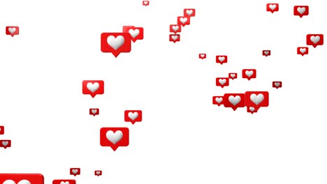 social media icons as like. on white background.