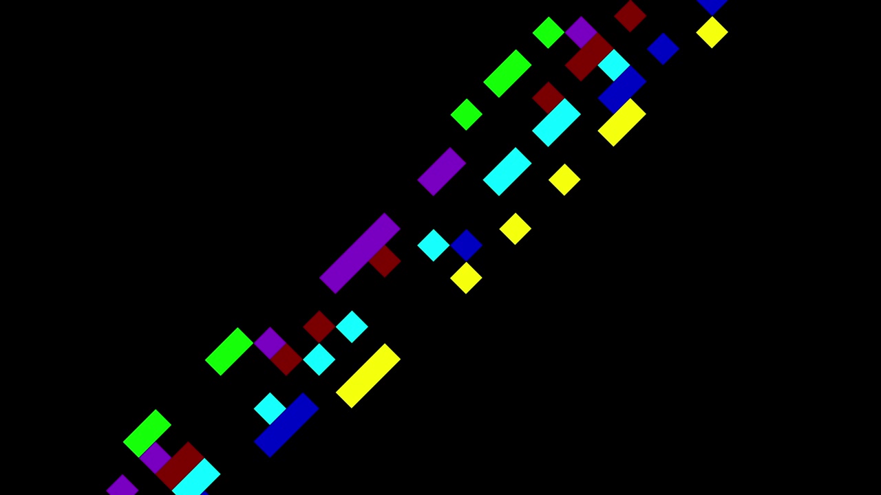 Multi colored squares sliding pattern