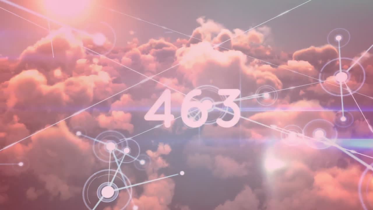 숫자의 애니메이션, 스 ⁇ 과의 연결 네트워크