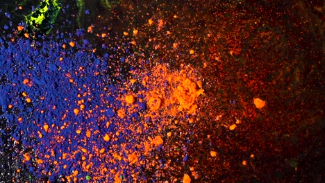 abstract colorful powder explosion