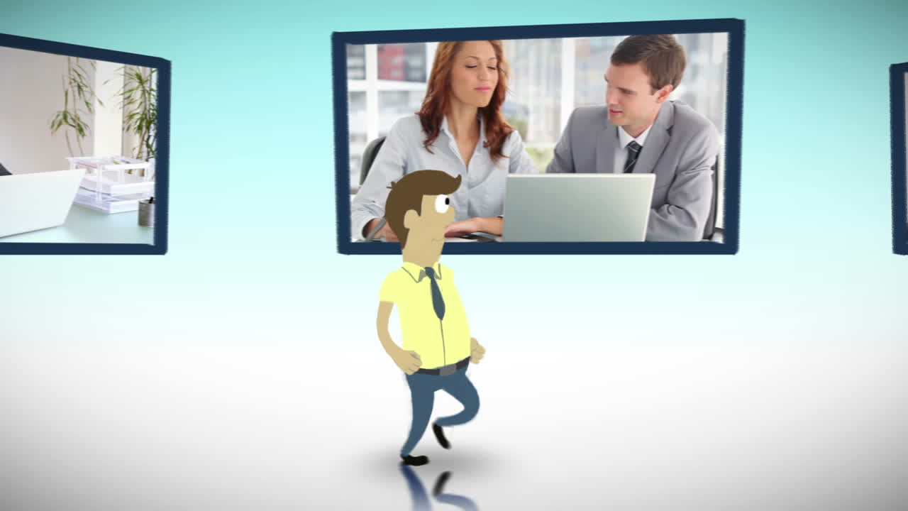 Videos of business in an office