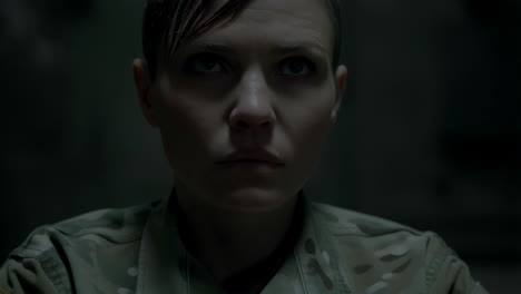 portrait of a woman in military uniform