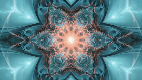 vibrant symmetrical abstract digital art kaleidoscope
