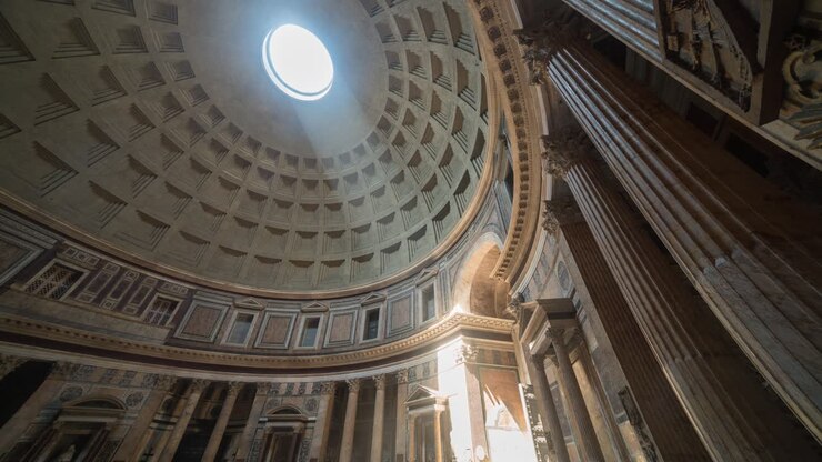 Interior of the Pantheon in Rome