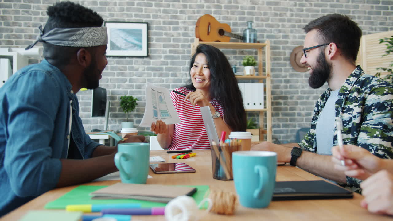 Team Meeting in a Modern Office