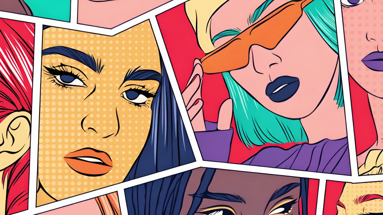 Stylized Pop Art Portraits of Women