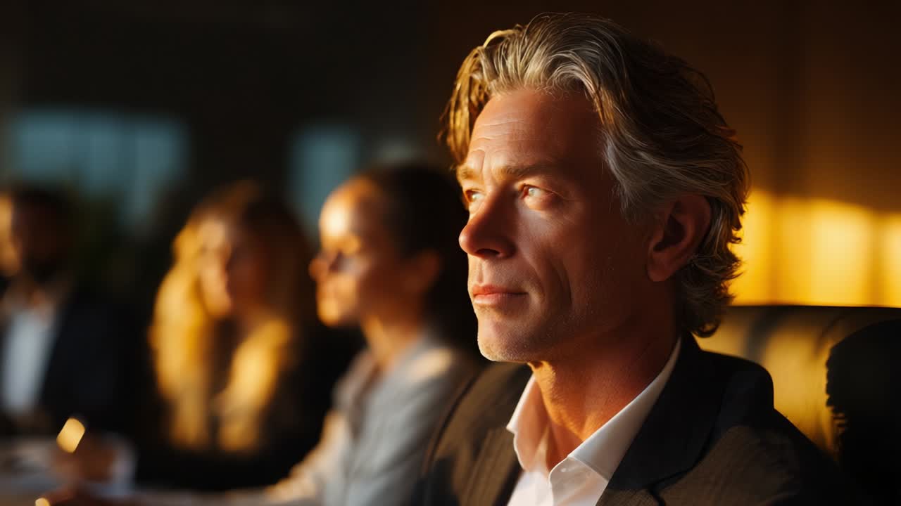 Forretningsmøde med ledere