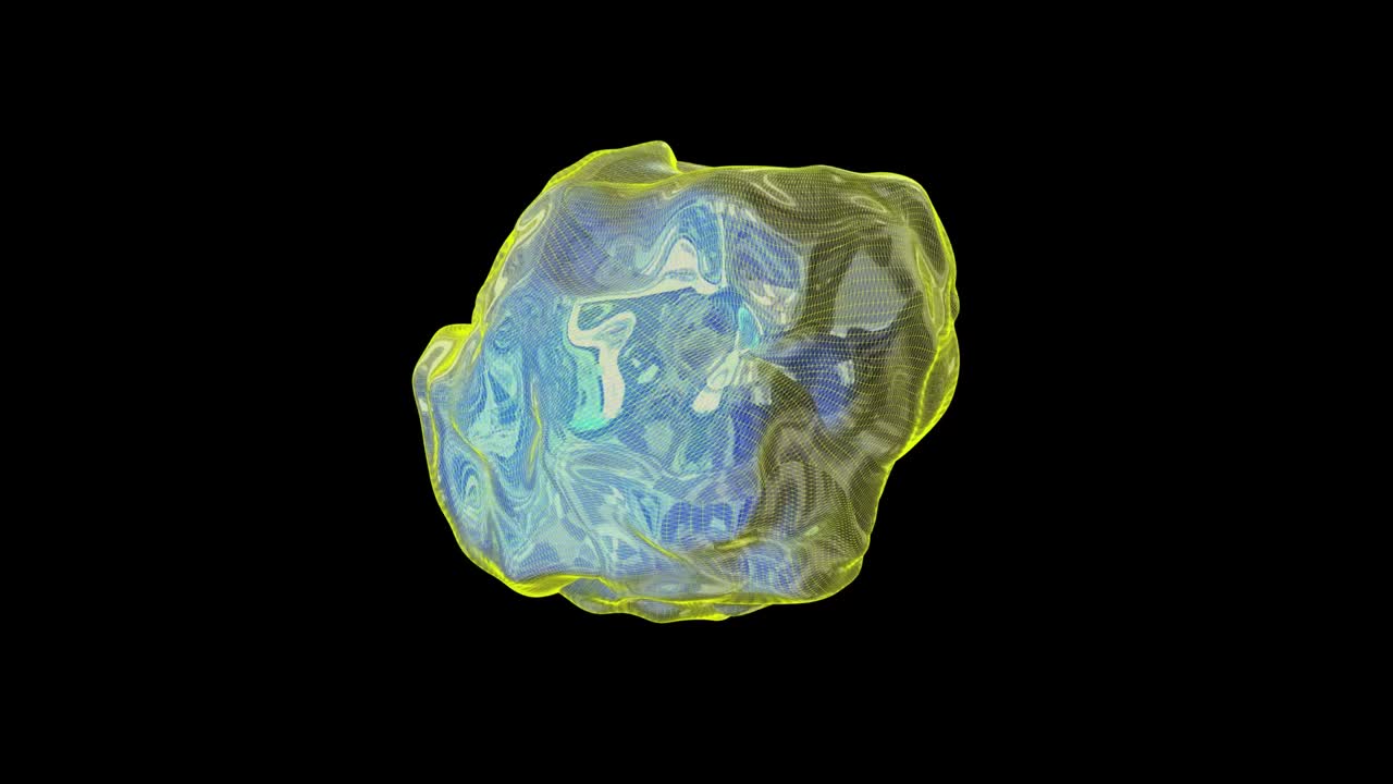 3d 환상적인 액체 구 4k