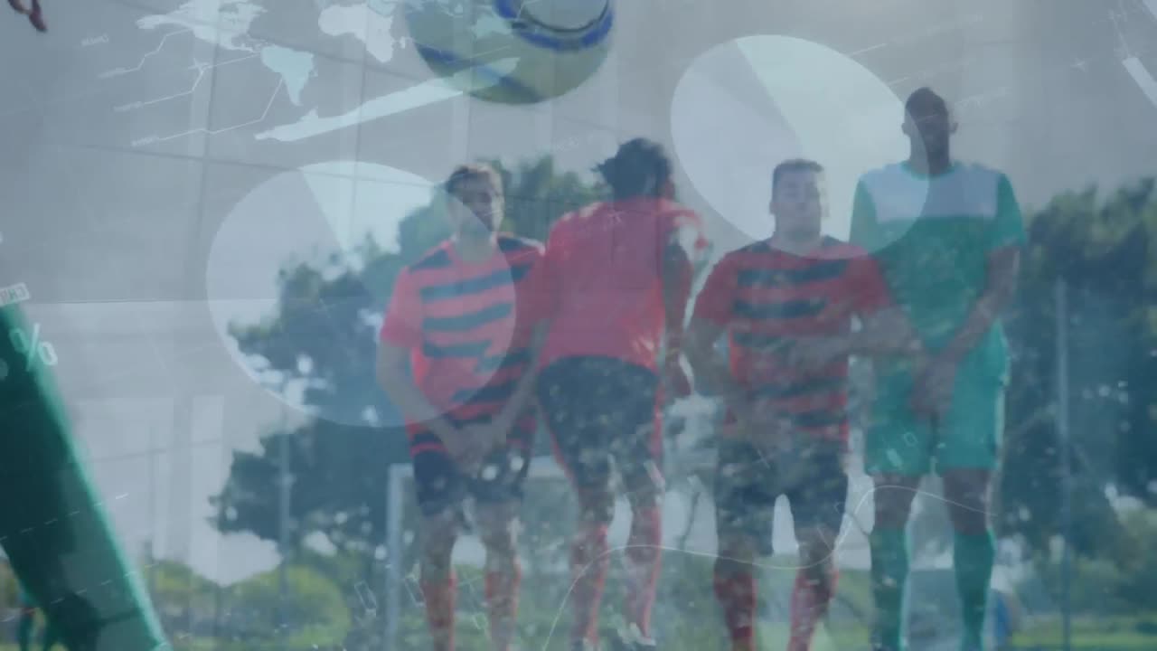 animación de estadísticas y procesamiento de datos sobre jugadores de fútbol.