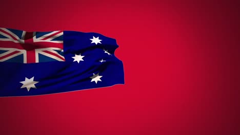 australian flag waving